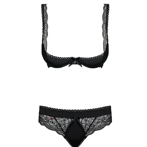 OBSESSIVE MIAMOR SET BLACK Size L/XL  spicy - Picture 4 of 7